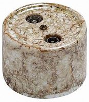 Розетка-ретро TV+R+SAT Оконечная керамика Bironi Лизетта 2-м. мрамор картинка